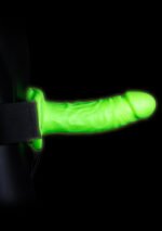 Realistic Hollow Strap-on Harness 7 Inch - Glow in the Dark - Image 5