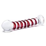 10 Inch Mr. Swirly Dildo - Red/clear - Image 2