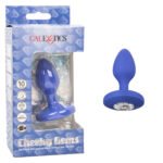 Cheeky Gems - Medium Rechargeable Vibrating Probe  - Blue - Image 7