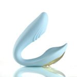 Harmonie Rechargeable Remote Silicone Bendable Vibrator - Teal - Image 2