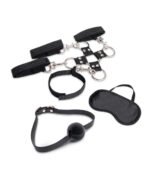 7 Pc Hogtie and Ball Gag Kit - Black - Image 4