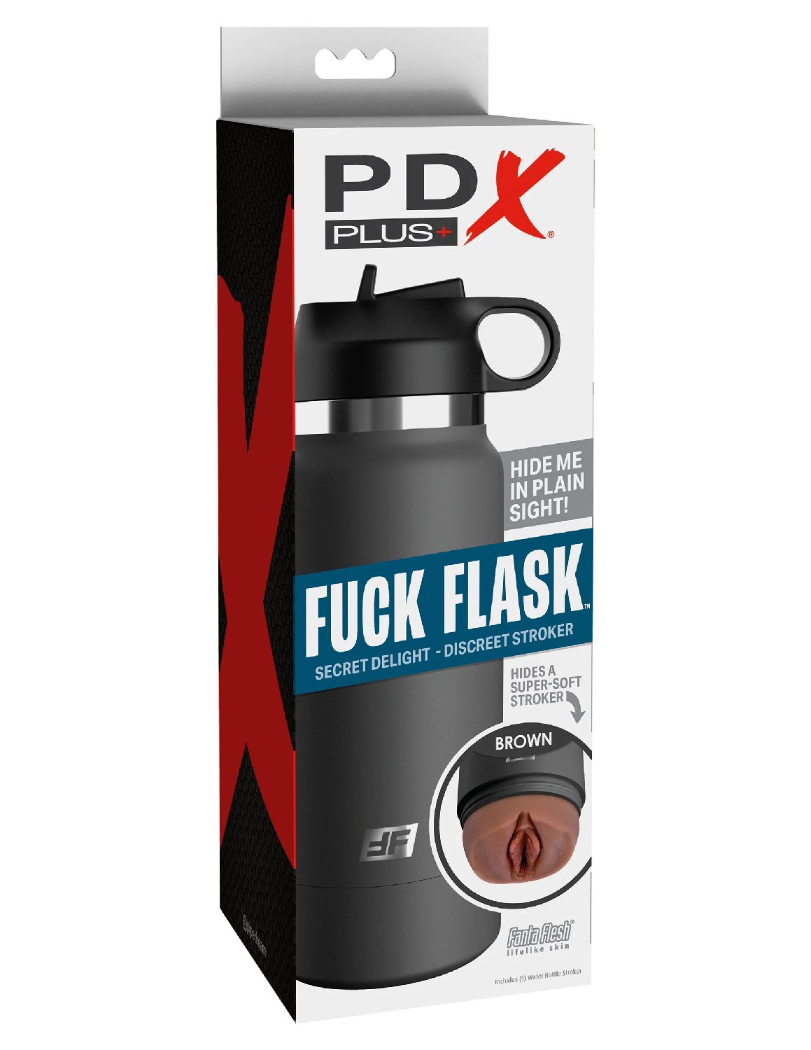 Fuck Flask - Secret Delight - Grey Bottle - Brown image 0 Fuck Flask - Secret Delight - Grey Bottle - Brown - Image 1