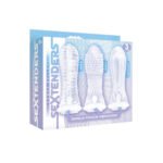 Icon Brands - Vibrating Sextenders 3-Pack - Clear - Image 3