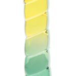 Shades, 7.5" Swirl Jelly Tpr Gradient Dong - Yellow and Mint