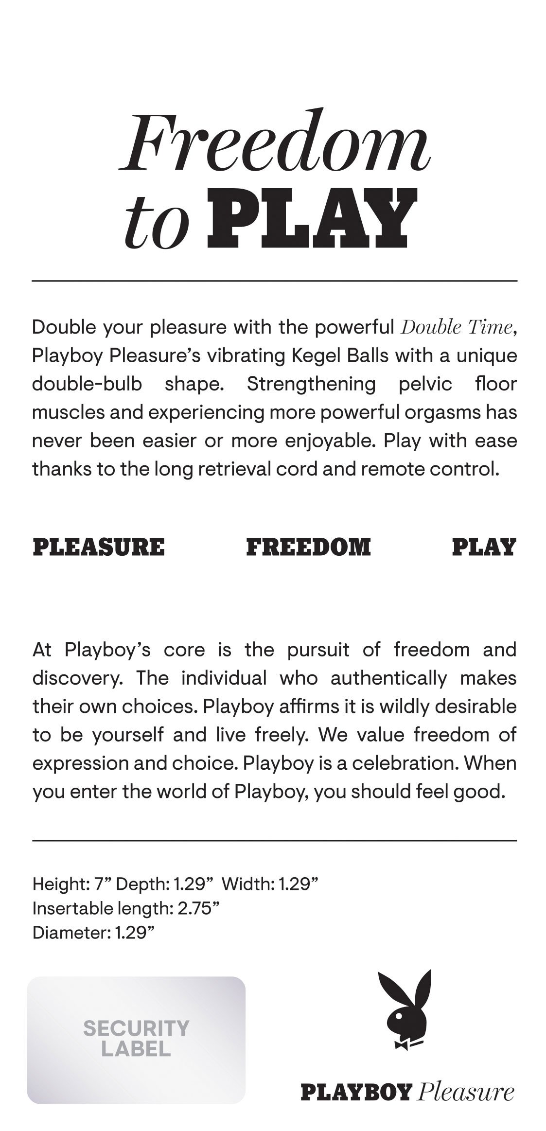 Playboy Pleasure - Double Time - Kegel Balls - Dark Purple image 0 Playboy Pleasure - Double Time - Kegel Balls - Dark Purple - Image 1