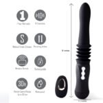 Max Silicone Thrusting Portable Love Machine - Black - Image 3