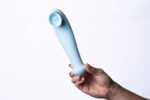 Destiny 15-Function Rechargeable Vibrating - Suction Wand - Blue - Image 5