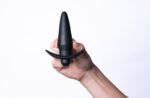 Cody Silicone Vibrating Anal Plug - Black - Image 3
