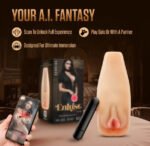 Enlust Sabrina Male Masturbator With Bullet Vibrator - Beige - Image 4