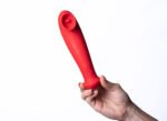 Destiny 15-Function Rechargeable Vibrating - Suction Wand - Cherry Red - Image 6