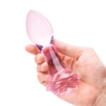 3 Pc Rosebud Butt Plug Set - Pink - Image 4