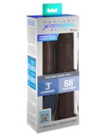Fantasy X-Tensions Elite 9 Inch Sleeve Vibrating 3 Inch Plug With Remote - Brown - Image 3