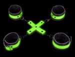Hand and Ankle Cuffs With Hogtie - Glow in the  Dark - Image 3