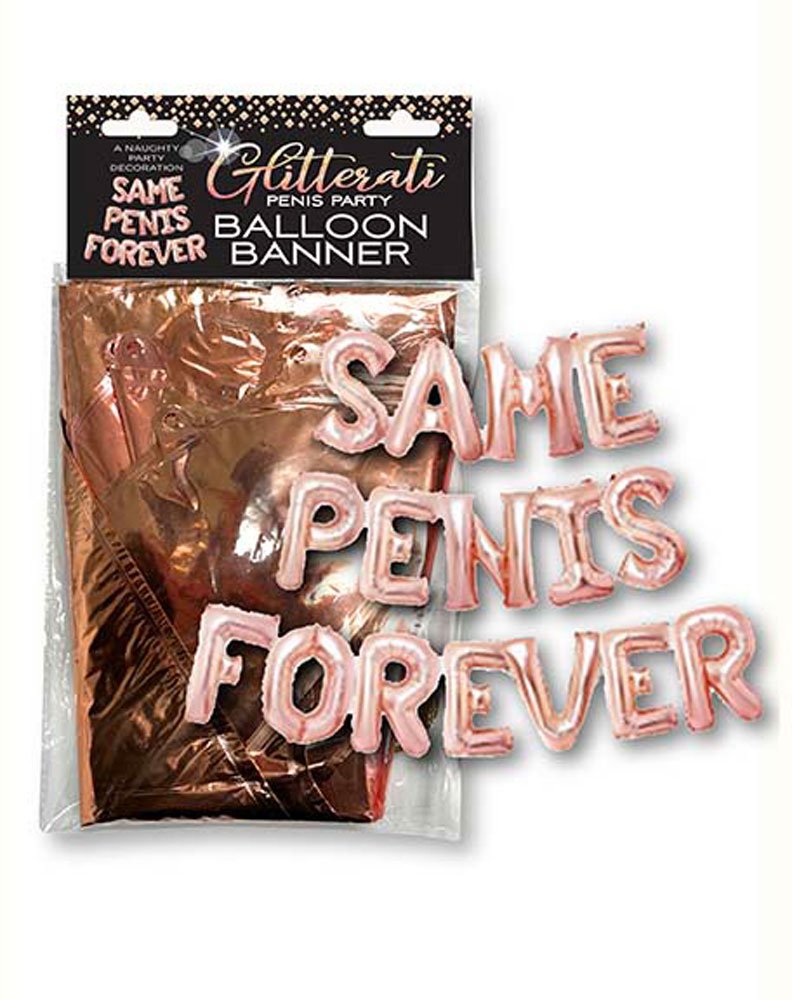 Glitterati Same Penis Balloon Banner - Pink image 0 Glitterati Same Penis Balloon Banner - Pink - Image 1