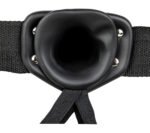 Vibrating Hollow Strap-on No Balls 8 Inch - Black - Image 4