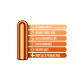 Kool Vibes - Rechargeable Mini Bullet - Tangerine - Image 4
