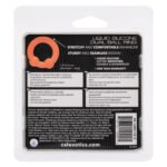 Alpha Liquid Silicone Dual Ball Ring - Orange Orange - Image 2