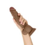 Shaft - Model a 10.5 Inch Liquid Silicone Dong  With Balls - Oak - Image 2