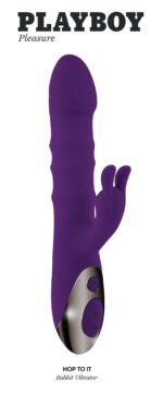Playboy Pleasure - Hop to It - Rabbit Vibrator - Dark Purple - Image 7