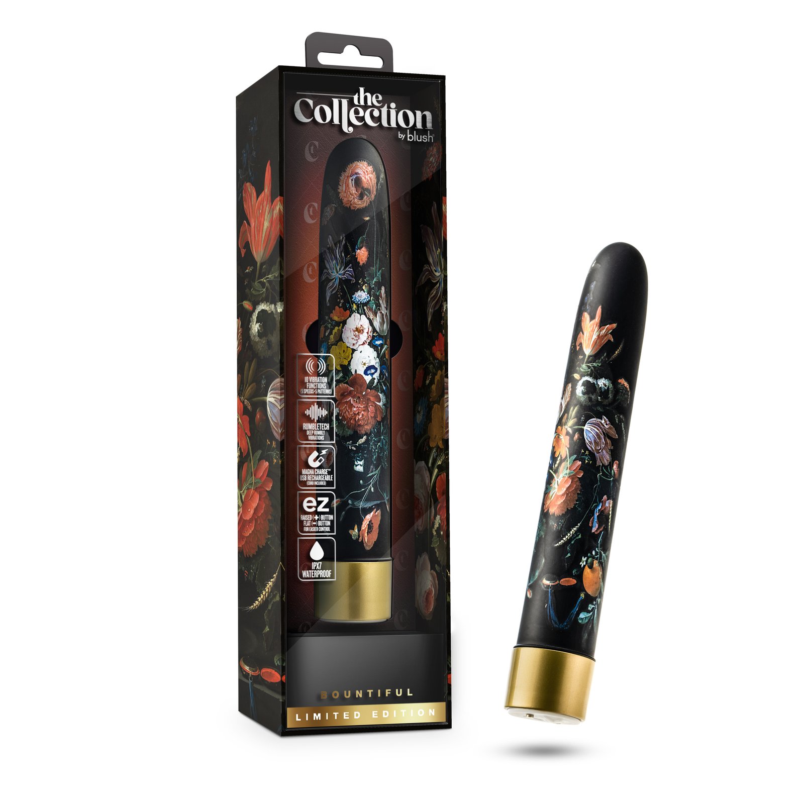 The Collection - Bountiful - 7 Inch Rechargeable Vibe - Flora image 0 The Collection - Bountiful - 7 Inch Rechargeable Vibe - Flora - Image 1