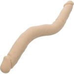 Silicone Studs Bend and Hold Dual Dong 12 Inch - Ivory - Image 2