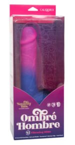 Naughty Bits Ombre Hombre XL Vibrating Dildo - - Pink/purple - Image 2