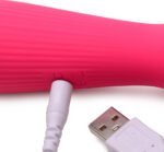 Silicone Wand Massager - Magenta - Image 4