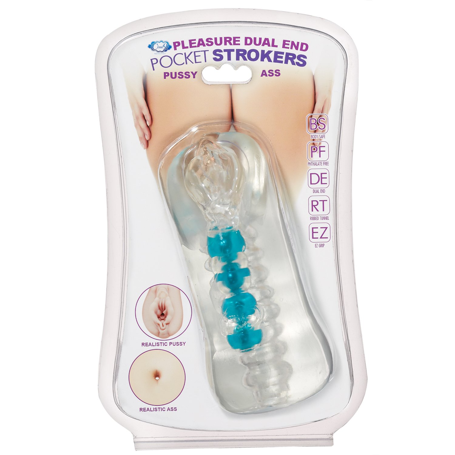 Personal Double Ended Beaded Stroker Clear image 0 Personal Double Ended Beaded Stroker Clear - Image 1