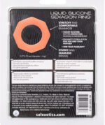 Alpha Liquid Silicone Sexagon Ring - Orange - Image 4