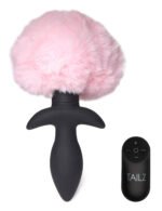 Waggerz Moving and Vibrating Bunny Tail Anal Plug - Pink - Image 2