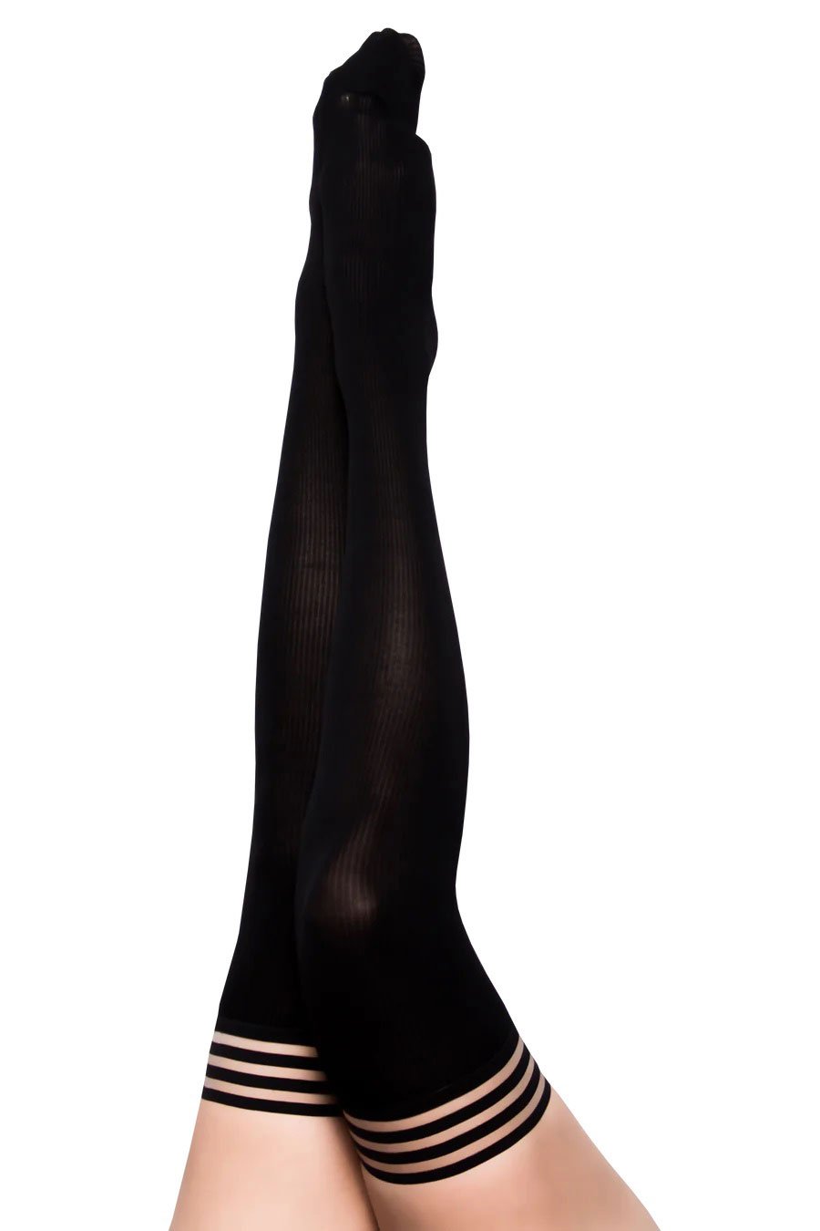 Dana Lynn - Ribbed Thigh High - Size C - Black image 0 Dana Lynn - Ribbed Thigh High - Size C - Black - Image 1