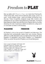 Playboy Pleasure - Pleasure 3 Ways - Butt Plug - Hematite