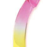 Shades, 8.25" Smoothie Jelly Tpr Gradient Dong - Pink and Yellow