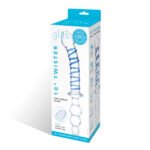 10 Inch Twister Dual-Ended Dildo - Clear/blue - Image 5