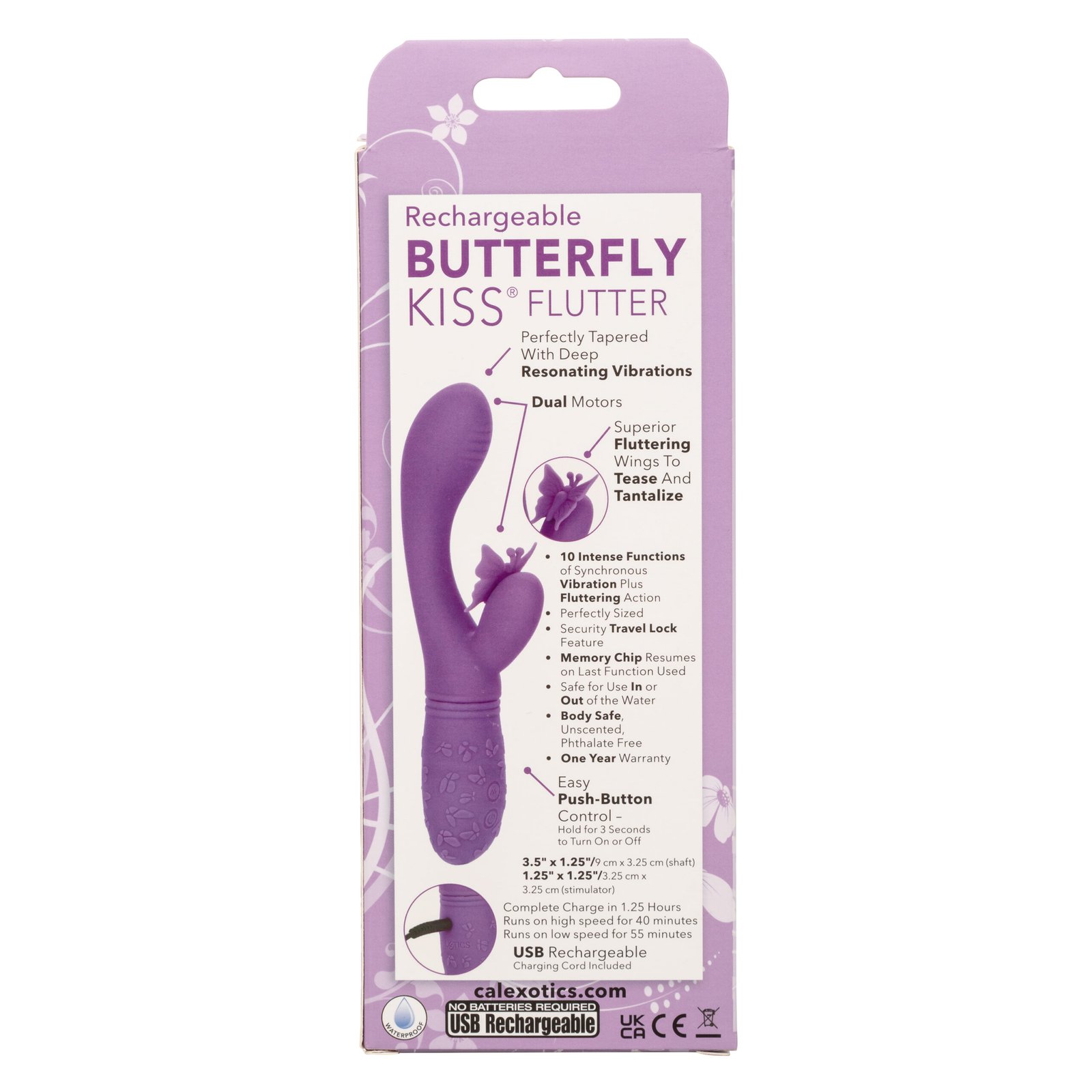Rechargeable Butterfly Kiss Flutter - Purple image 0 Rechargeable Butterfly Kiss Flutter - Purple - Image 1