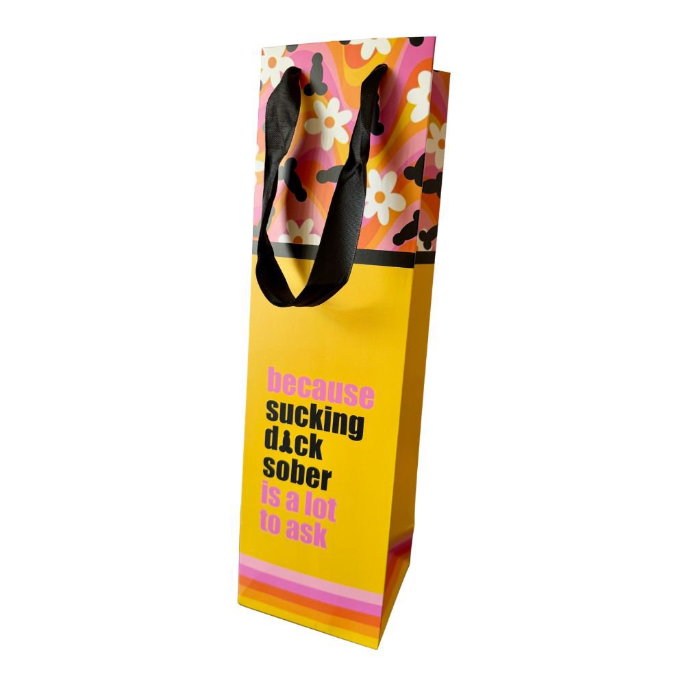 Sucking Dick Sober Wine Gift Bag image 0 Sucking Dick Sober Wine Gift Bag - Image 1