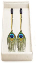 Couture Clips - Peacock Plume - Nipple Clamp - Image 2