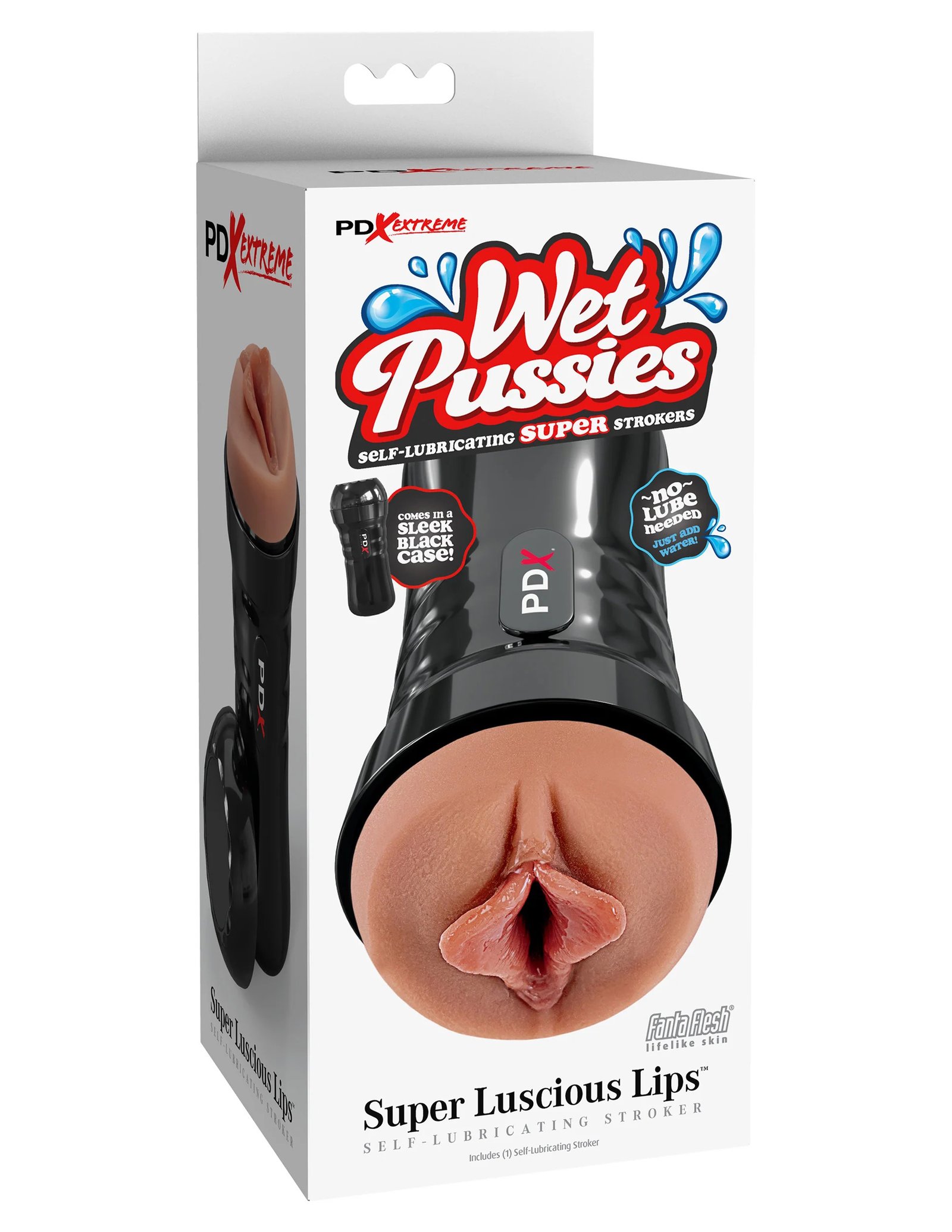 Wet Pussies - Super Luscious Lips Self Lubricating Stroker - Brown image 0 Wet Pussies - Super Luscious Lips Self Lubricating Stroker - Brown - Image 1