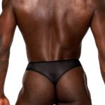 Sassy Lace - Open Ring Thong - Large/x-Large - Black