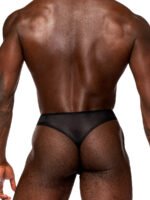 Sassy Lace - Open Ring Thong - Large/x-Large - Black