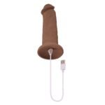 7 Inch Girthy Vibrating Dong - Dark - Image 4