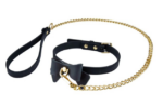 Temptasia Ardor - Collar and Leash - Black With Bow - Image 2