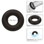 Alpha Liquid Silicone Prolong Medium Ring - Black - Image 6