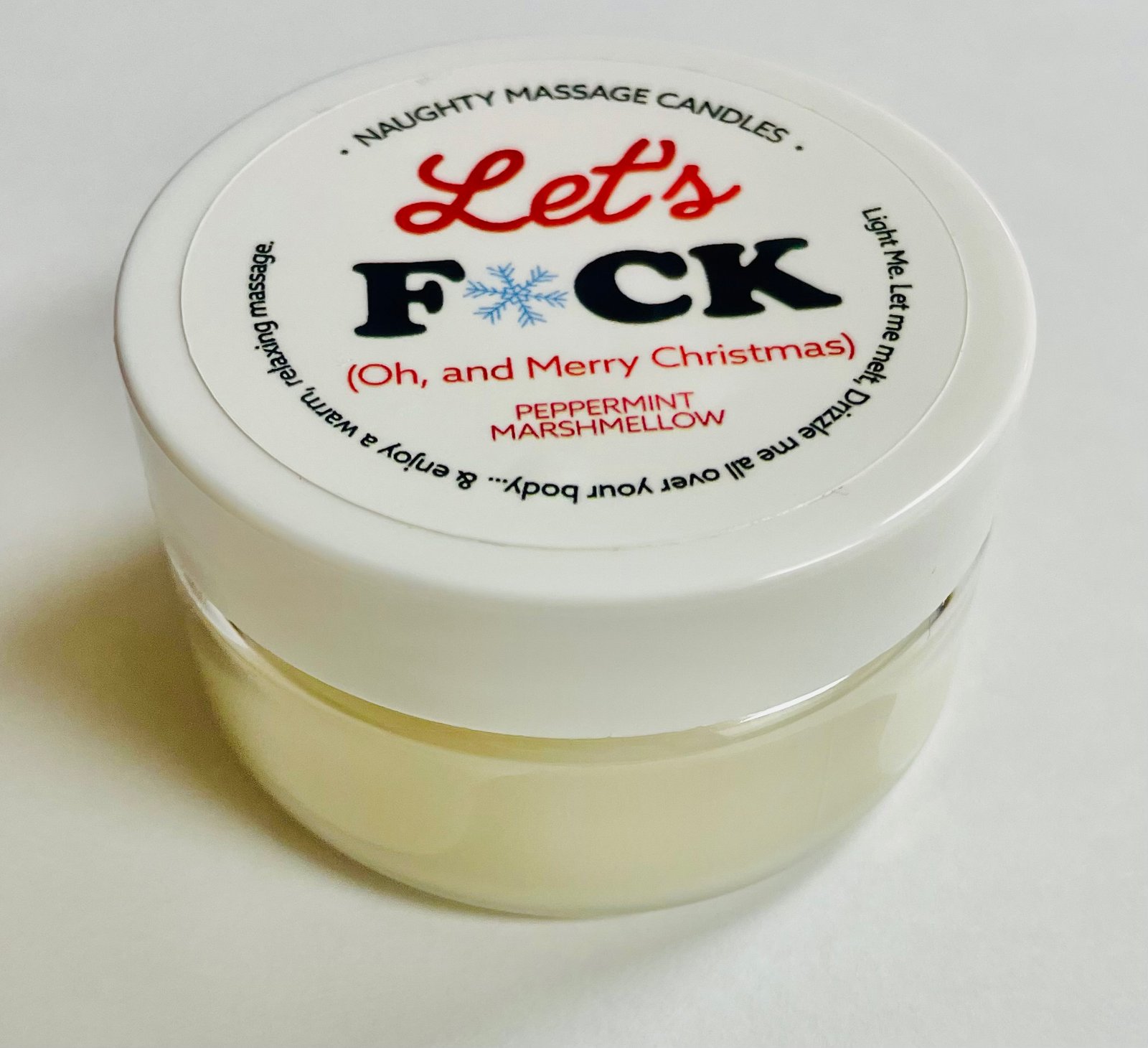 Let's Fuck Massage Candle - Peppermint Marshmallow 1.7 Oz image 0 Let's Fuck Massage Candle - Peppermint Marshmallow 1.7 Oz - Image 1