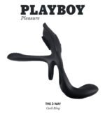 Playboy Pleasure - the 3 Way - Cock Ring - Black - Image 8
