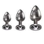 Playboy Pleasure - Pleasure 3 Ways - Butt Plug - Hematite - Image 7