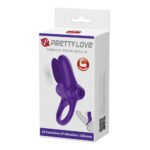 Pretty Love Vibrating Cock Ring II - Purple - Image 5