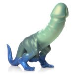 Jurassic Cock Dinosaur Silicone Dildo - Green/blue - Image 2