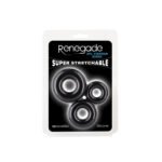 Renegade - 3pc Fireman Rings - Black - Image 2