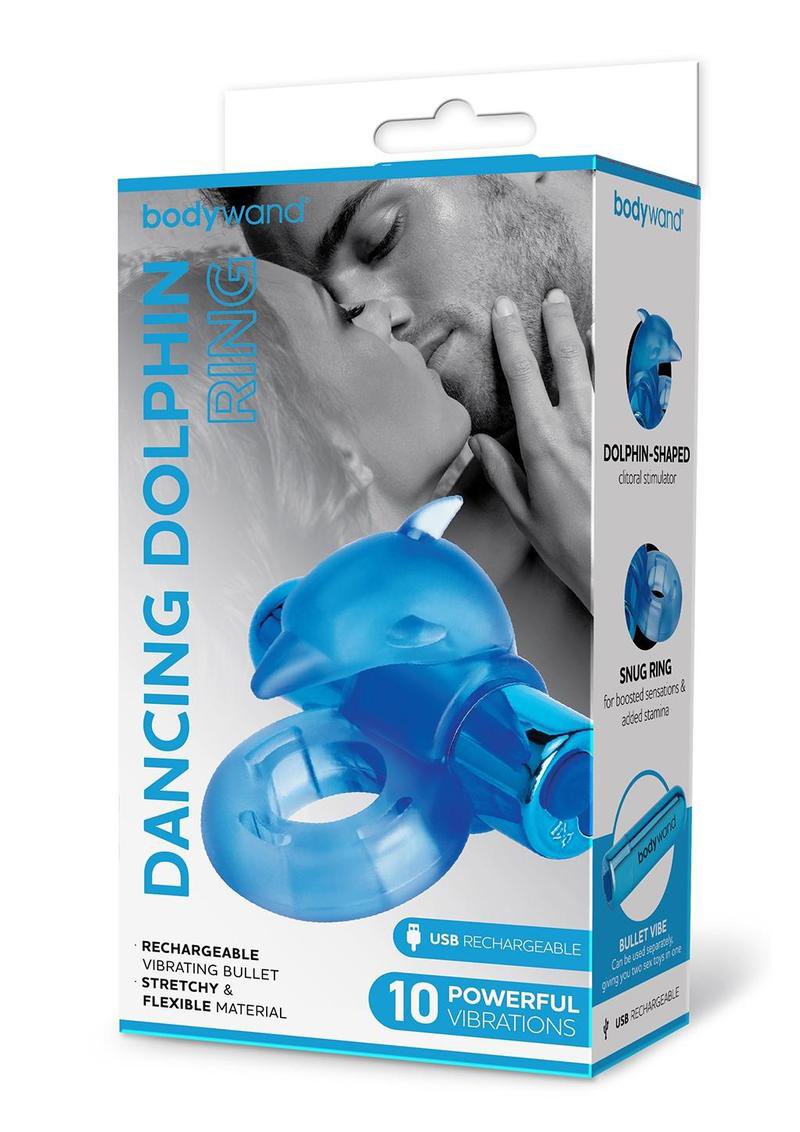 Bodywand Rechargeable Dancing Dolphin Ring - Blue image 0 Bodywand Rechargeable Dancing Dolphin Ring - Blue - Image 1
